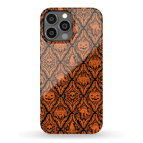 Spooky Vintage Halloween Pattern Phone Case